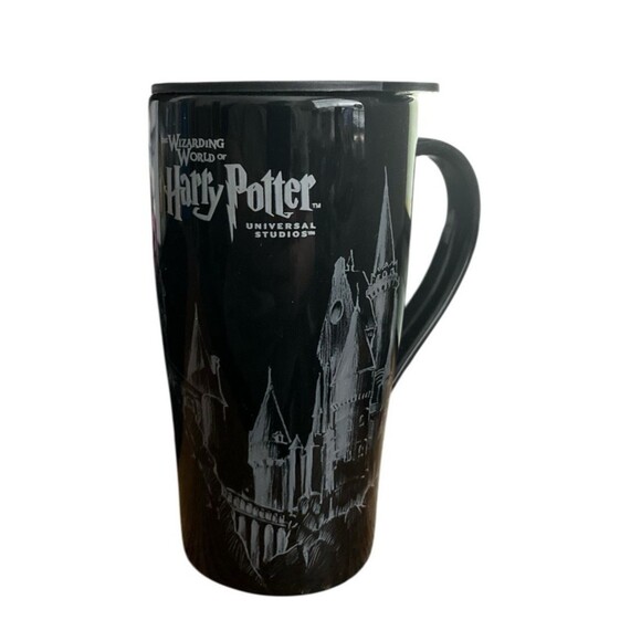 Universal Studios The Wizarding World of Harry Potter 16 oz Black Coffee Mug Cup - Picture 1 of 6